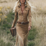 Valencia · Vestido Ante con vellones