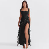Luz | Vestido deslumbrante con volantes 