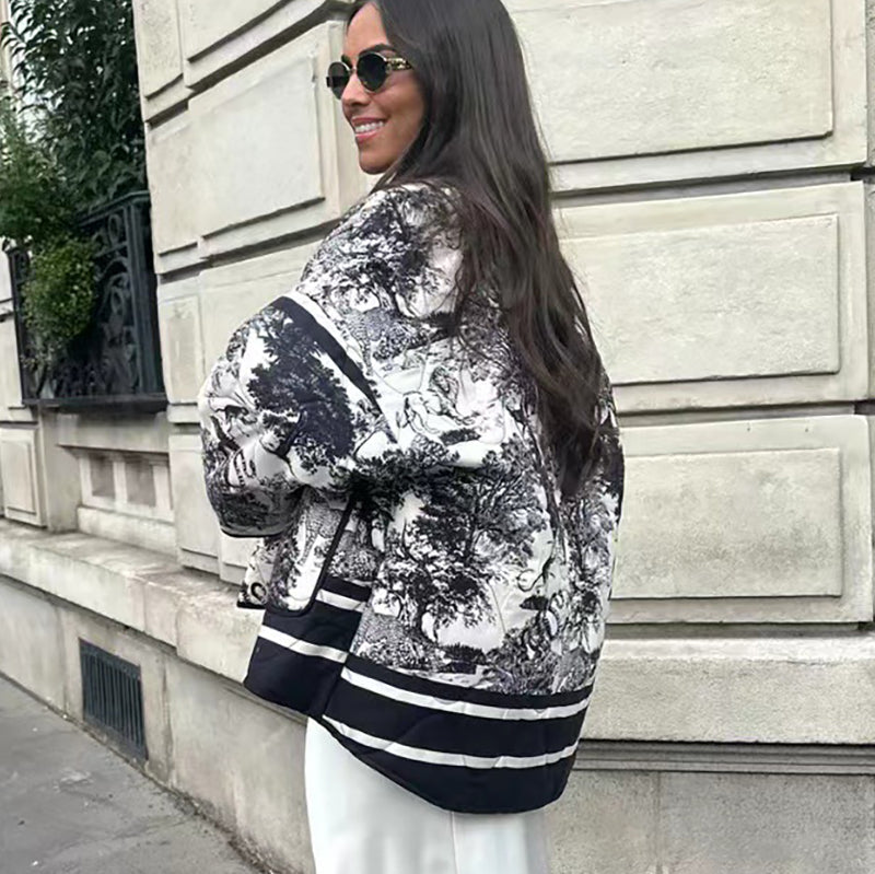 Estrella | Chaqueta acolchada estampada