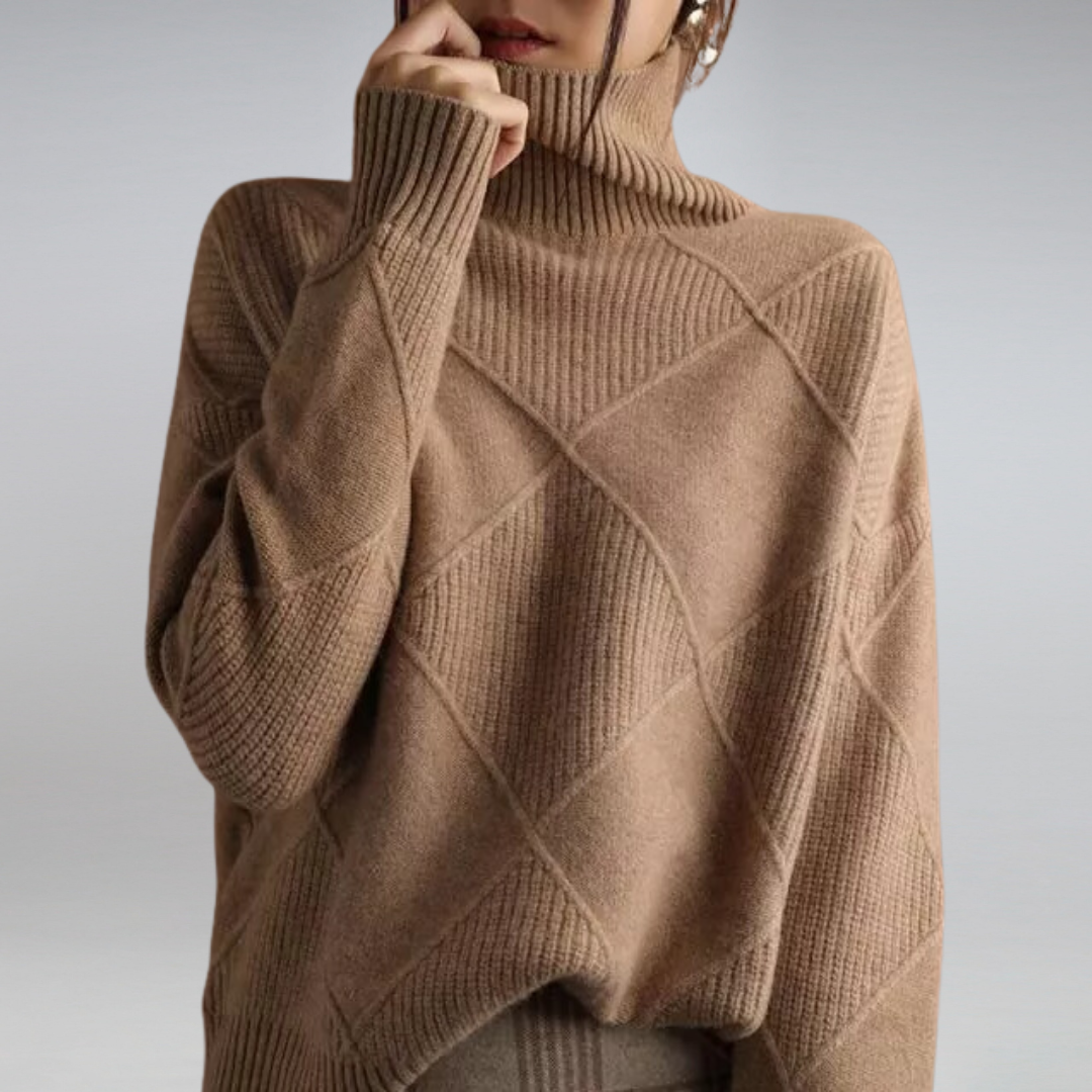 Aroa | Jersey de cuello alto con suavidad envolvente