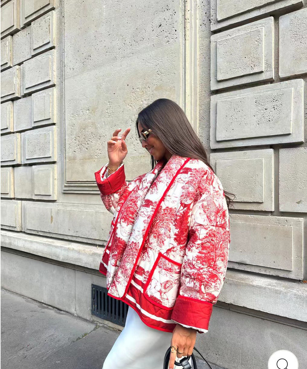 Estrella | Chaqueta acolchada estampada