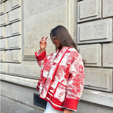 Estrella | Chaqueta acolchada estampada