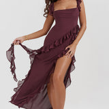 Luz | Vestido deslumbrante con volantes 