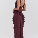 Luz | Vestido deslumbrante con volantes 