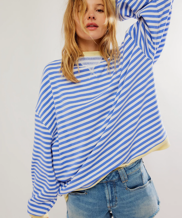 Dora | Suéter oversize de rayas con carácter