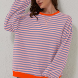 Dora | Suéter oversize de rayas con carácter