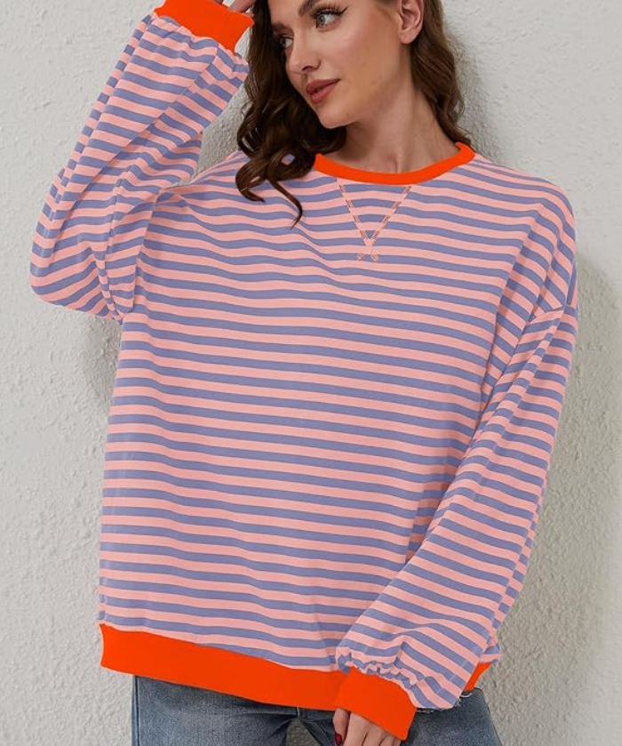 Dora | Suéter oversize de rayas con carácter