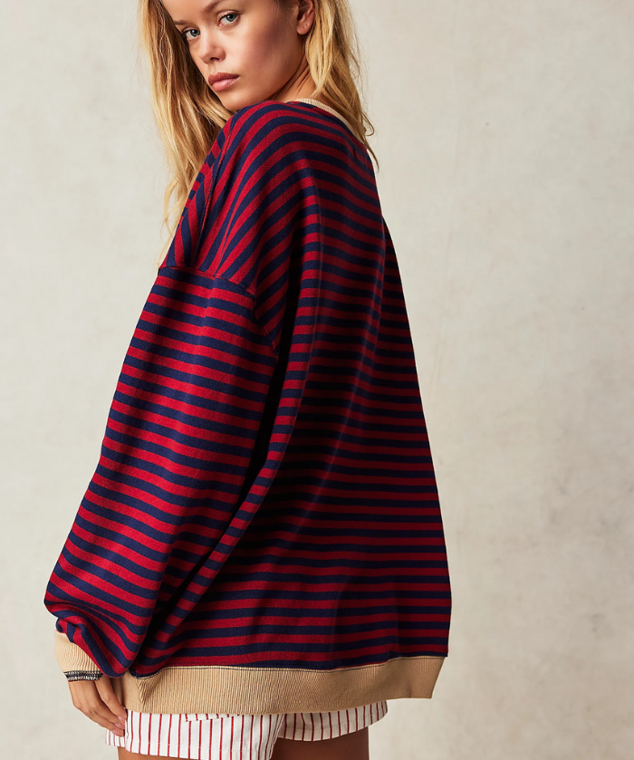 Dora | Suéter oversize de rayas con carácter