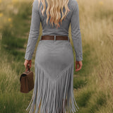 Valencia · Vestido Ante con vellones