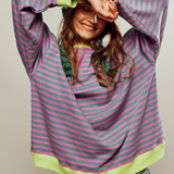 Dora | Suéter oversize de rayas con carácter
