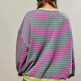 Dora | Suéter oversize de rayas con carácter