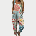 Cristina | Mono Estampado de Tirantes Patchwork Floral Cómodo