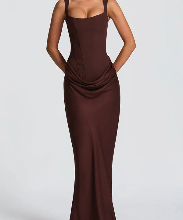Eleanor | Vestido largo con escote cuadrado