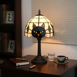 NOCTARA | LÁMPARA GATO NEGRO DE VITRAL
