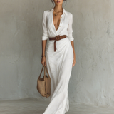 Victoria - Vestido casual acampanado