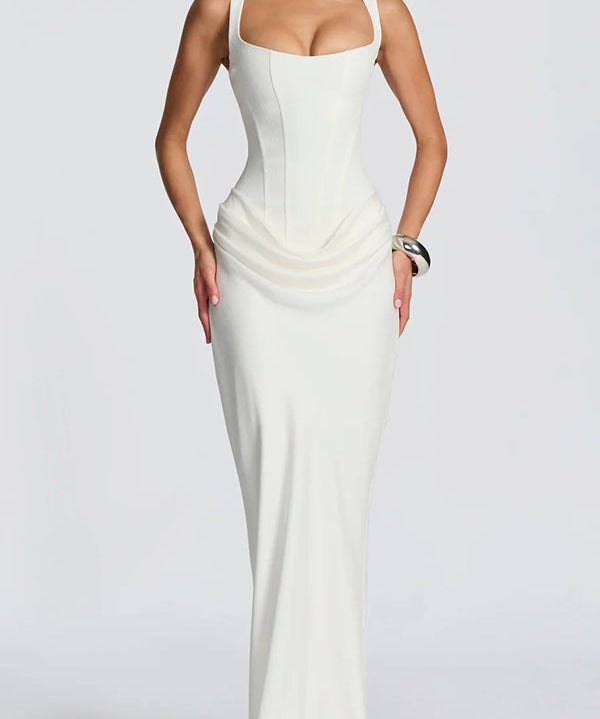 Eleanor | Vestido largo con escote cuadrado