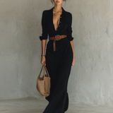 Victoria - Vestido casual acampanado