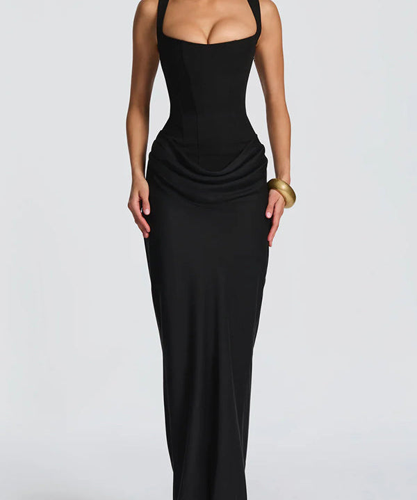 Leonor ❘ Vestido largo escote cuadrado