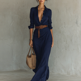 Victoria - Vestido casual acampanado