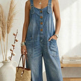 Pilar Peto Vintage Azul Tirantes Ajustables