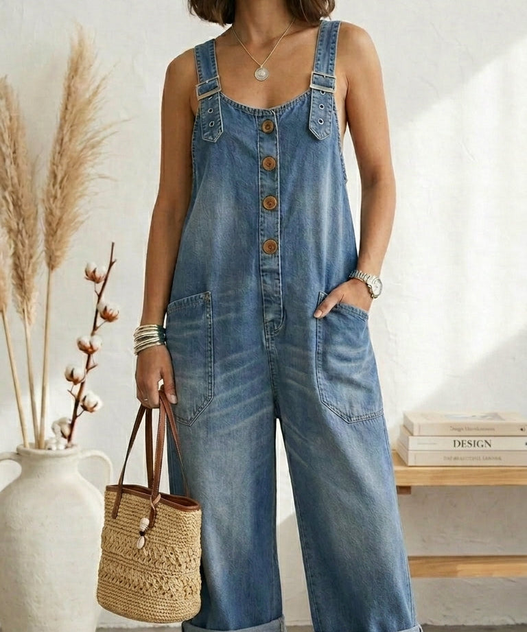 Pilar Peto Vintage Azul Tirantes Ajustables