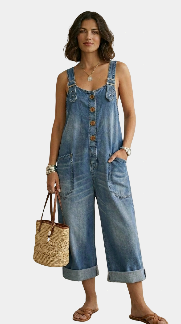 Pilar Peto Vintage Azul Tirantes Ajustables