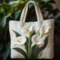Borsa™ Trapuntata Artigianale con Gligli Bianca