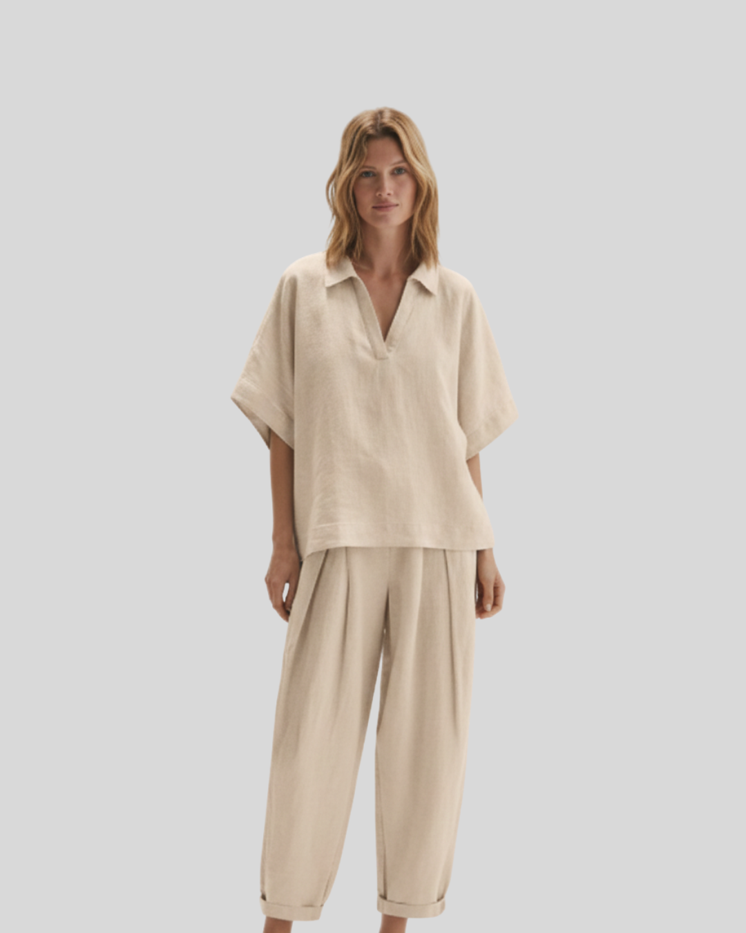 Brisa de Lino" – Blusa  y Pantalón