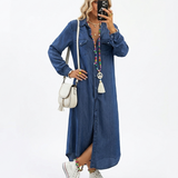 Maxi Vestido Denim "Boho-Chic"
