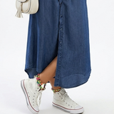 Maxi Vestido Denim "Boho-Chic"