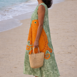 Teresa | Vestido midi de estilo oceánico