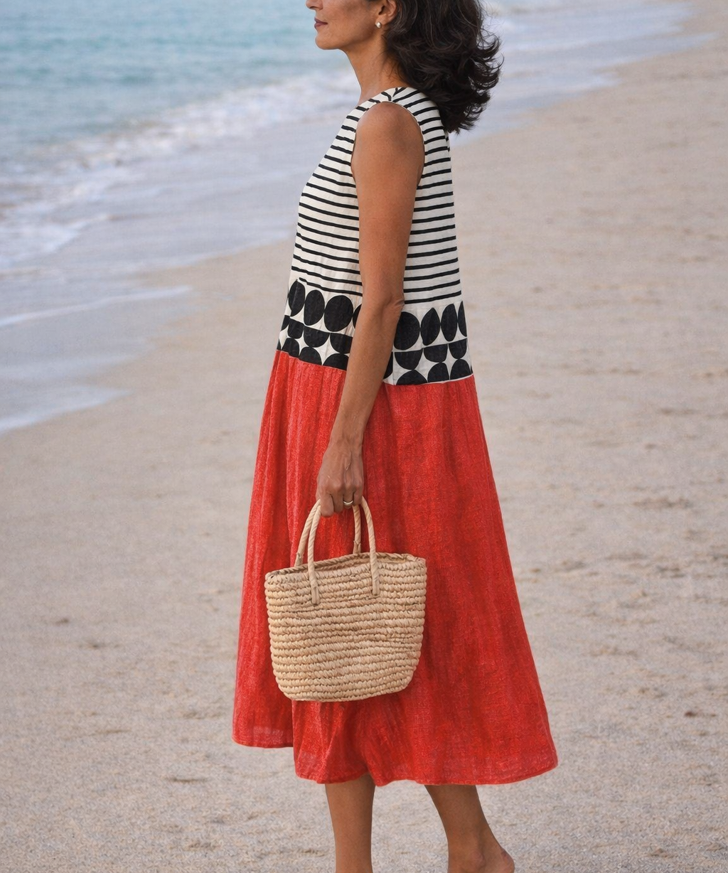 Juana | Vestido Midi a Rayas