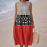 Juana | Vestido Midi a Rayas