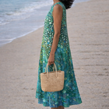 Zara | Vestido midi con estampado de arrecife