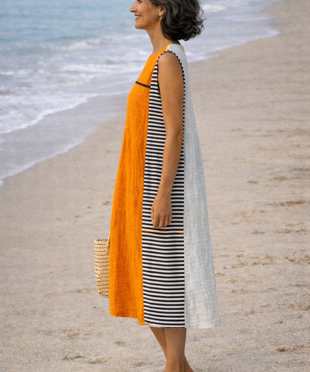 Maya | Vestido Midi a Rayas