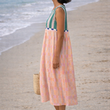 Lilia | Vestido midi de rayas pastel
