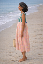Lilia | Vestido midi de rayas pastel
