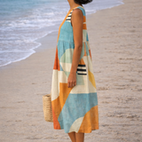 Iris | Vestido Midi Geométrico