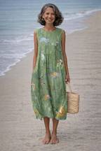 Esperanza | Vestido midi estilo woodland