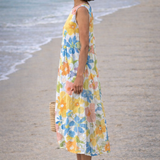 Ella | Vestido midi con flores pastel