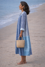 Brisa Vestido Fluido Azul