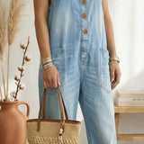 Pilar Peto Vintage Azul Tirantes Ajustables