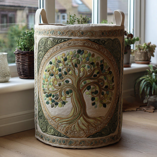 Árbol de la Vida | Cesto de Ropa Hecho a Mano