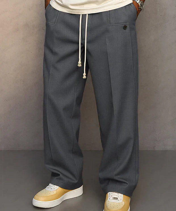 DARIO | PANTALÓN ELEGANTE CON CORDÓN AJUSTABLE