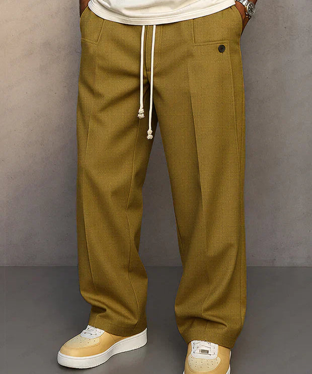 DARIO | PANTALÓN ELEGANTE CON CORDÓN AJUSTABLE