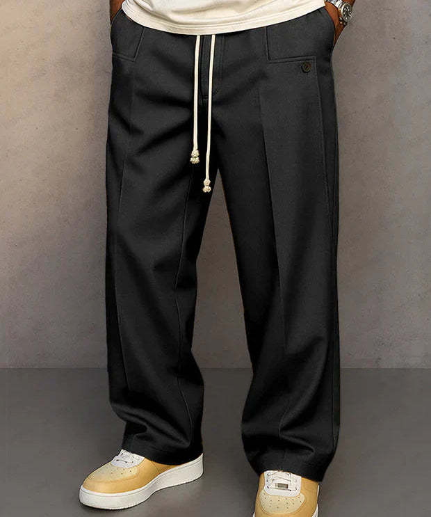 DARIO | PANTALÓN ELEGANTE CON CORDÓN AJUSTABLE