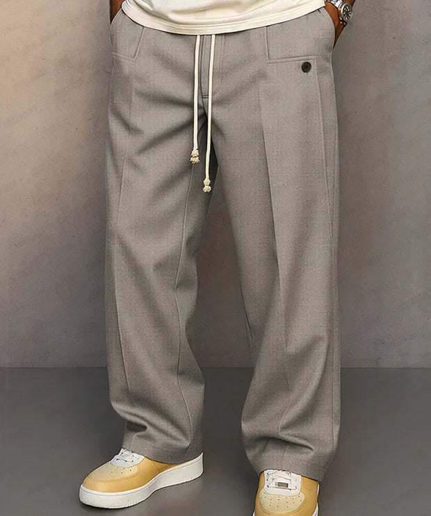 DARIO | PANTALÓN ELEGANTE CON CORDÓN AJUSTABLE
