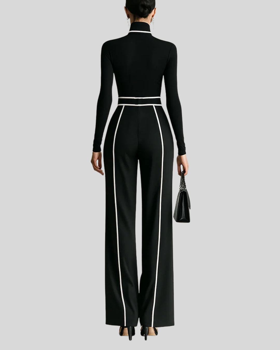 Emma | Elegante conjunto de dos piezas con cintura alta y pantalón ancho