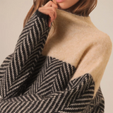 Filomena | Jersey de cuello alto con delicado tejido de lujo