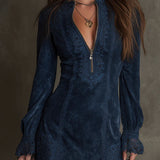 Azulena ❘ Vestido mini vintage corte A